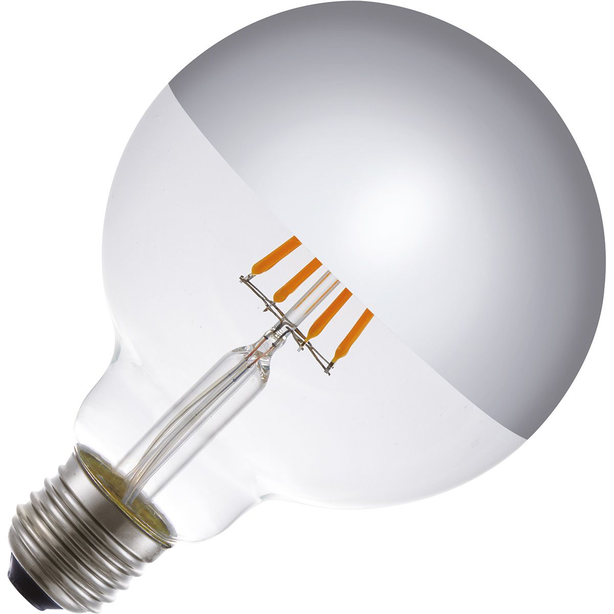 Lighto | LED Ampoule à tête Miroir Globe | E27 Dimmable | 4W 95mm