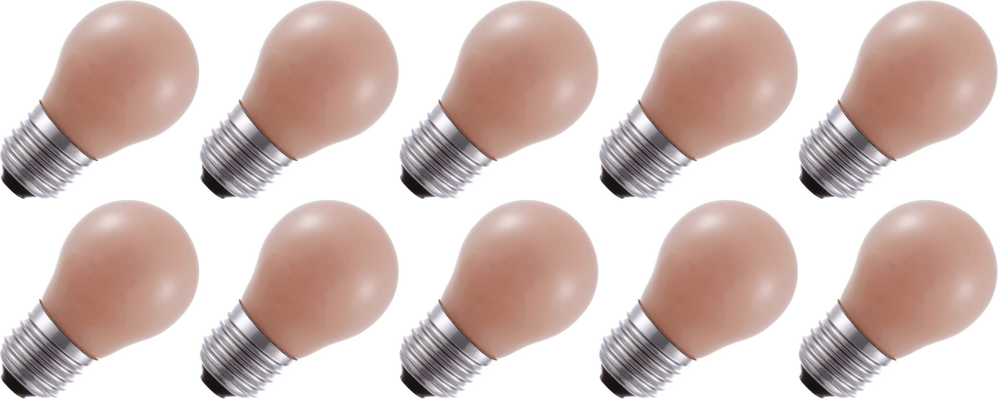 Lighto | Lampe LED | E27 | Flamme Boule | 4.5W | Lot de 10
