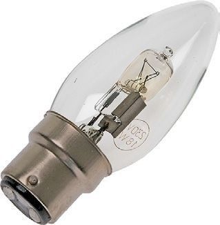 Ampoule halogène EcoClassic flamme SPL | Gros culot E27 | Claire | 35mm | 42W