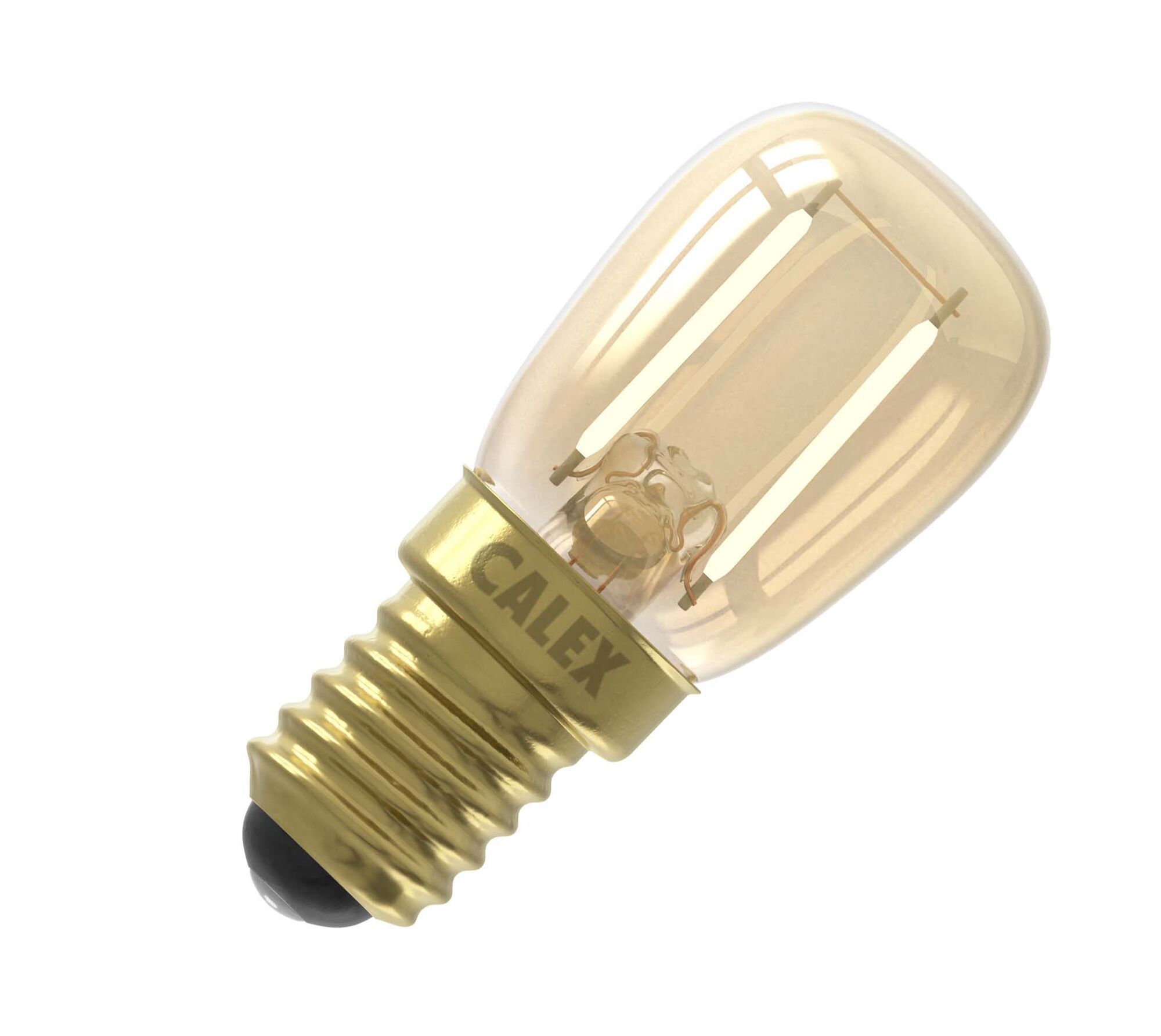 Calex | LED filament | Kleine fitting E14 | T26x58 Buis | Goud | 1.5W