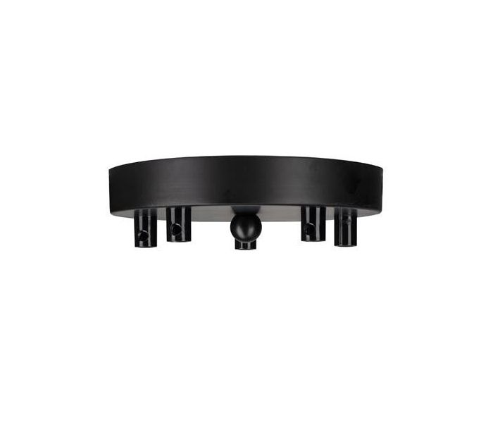 Bailey pavillon luminaire métal noir multi pour 5 câbles