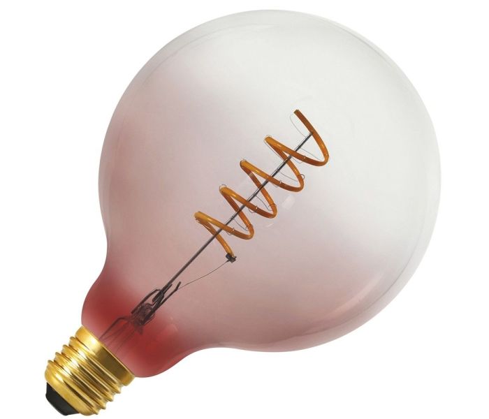 Bailey | LED Ampoule Globe | E27 Dimmable | 4W (remplace 15W) 125mm Rosé