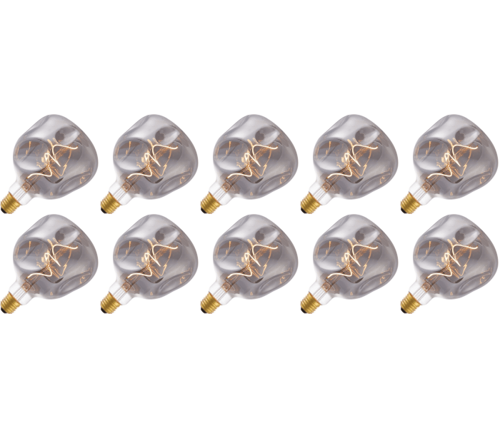 Lighto | Filament LED | Gros culot E27 | Autre | Noir | 125mm | 4W | 10 pièces