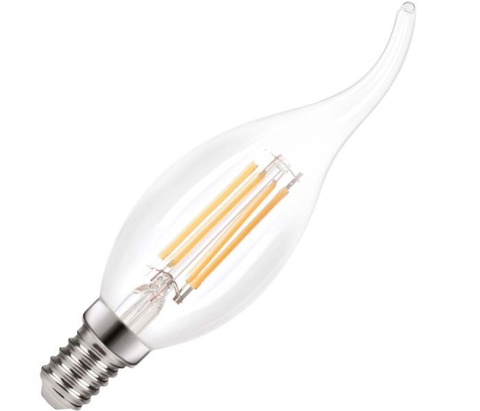 Lighto | LED Ampoule Flamme Tip | E14 | Dimmable | 5W (remplace 47W)