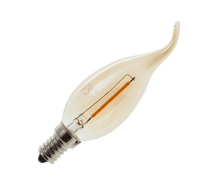 Lighto | LED Ampoule Flamme | E14 | 1W Or