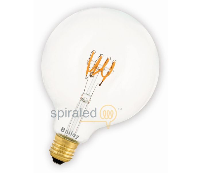 Bailey Spiraled Leslie | LED Ampoule Globe | E27 Dimmable | 4W (remplace 40W) 125mm