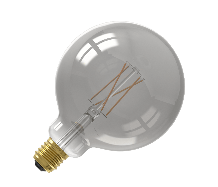 Calex | Smart | E27 fitting | Globe | G125 | Smokey | Recht filament | 7W | Bediening app