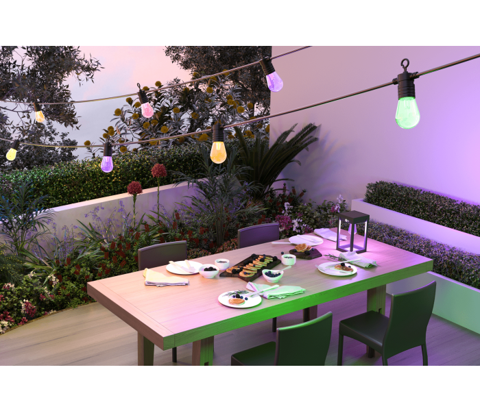 Calex | Smart Outdoor Party String Light | RGB + CCT | 10M