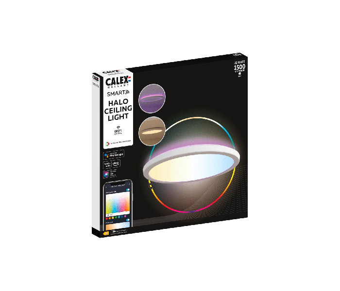 Calex | Smart Halo Ceiling Light | Ø292mm | 22W | IP54 | 15000hrs