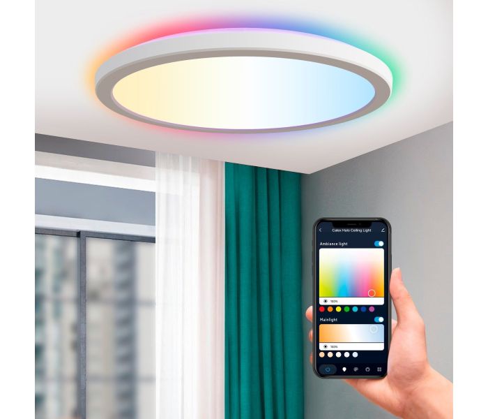 Calex | Smart Halo Ceiling Light | Ø292mm | 22W | IP54 | 15000hrs