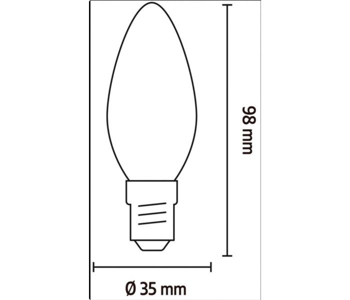 Calex | Smart | E14 fitting | Kaars | B35 | Goud | 4.9W | Bediening app
