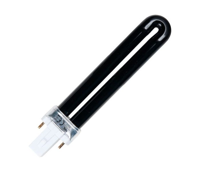 SPL | Lampe fluorescente compacte | G23 | T4 | 9W | Lampe UV avec lumière bleue |17cm