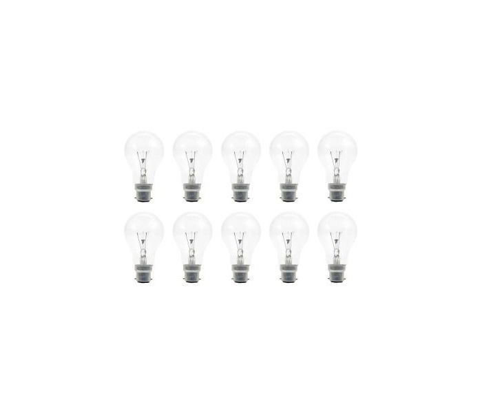 10x Ampoule à Incandescence | Bayonet B22d | 40W Clair