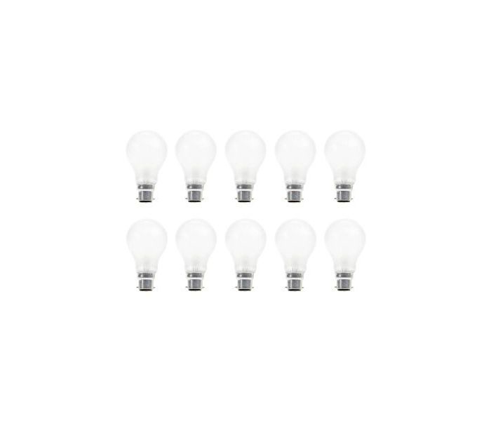 10x Ampoule à Incandescence | Bayonet B22d | 60W Dépolie