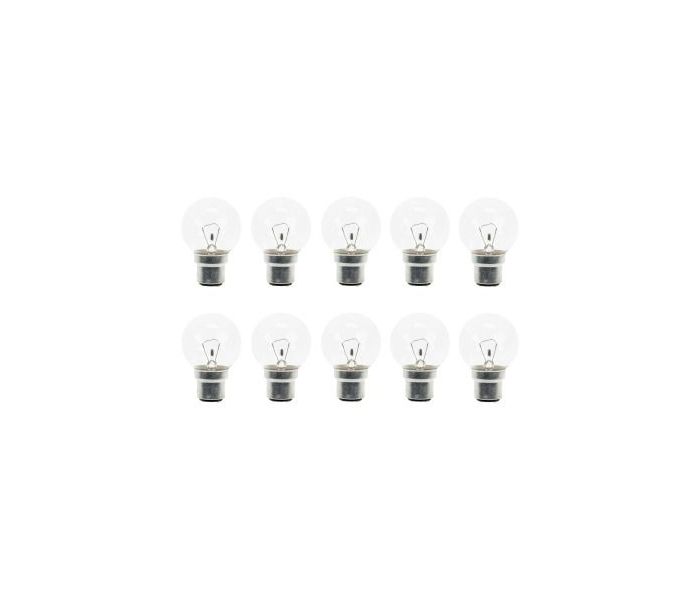 10x Ampoule à Incandescence Sphérique | Bayonet B22d | 40W Clair