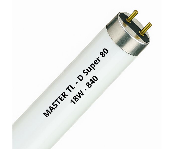 MASTER | Tube fluorescent TL-D Super 80 | 18W | 840 Blanc froid | 60cm