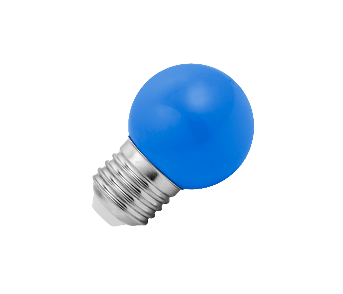 Lighto | LED Ampoule Spherique Plastique | E27 | 1W Blue