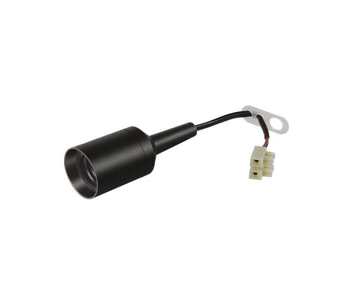 Cordon de suspension pour chantier E27 15cm corde noir