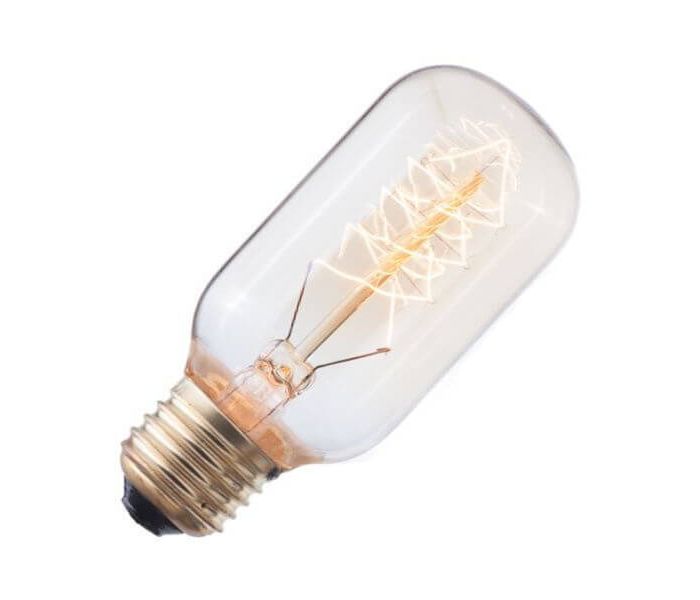 Ampoule à Filament de Carbone Tube | E27 | 40W 108mm Or