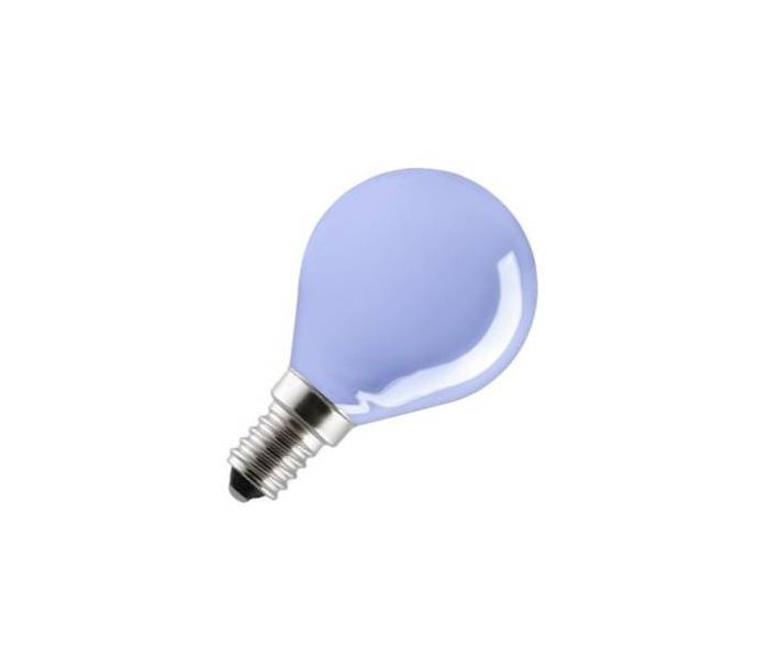 Ampoule à Incandescence Sphérique | Petite Culot E14 | 25W Bleu