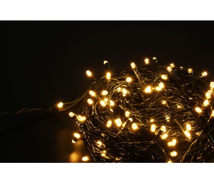 Modee | Kerstverlichting LED lichtsnoer | 20m | 200 Lichtpunten met 8 Lichtstanden | IP44 | Warm Wit Licht