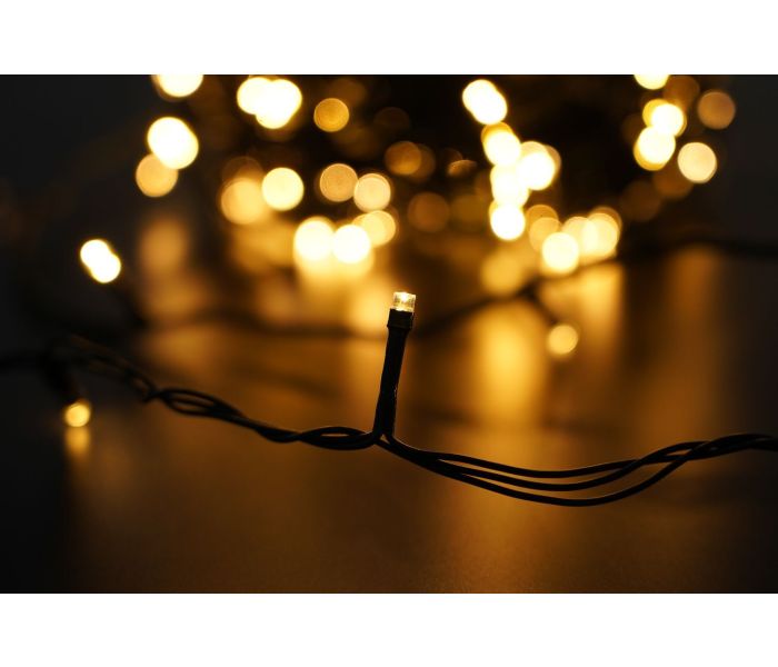 Modee | Kerstverlichting LED lichtsnoer | 20m | 200 Lichtpunten met 8 Lichtstanden | IP44 | Warm Wit Licht