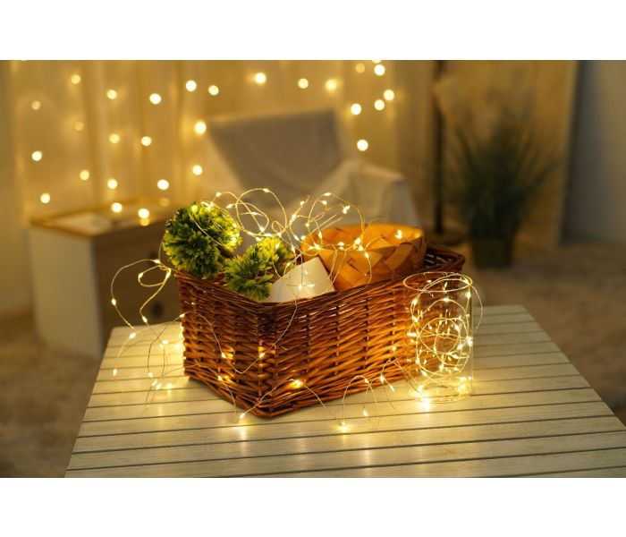 Modee | guirlande lumineuse de Noël LED | 5m | 50 Lumières | IP20 | Lumière blanc chaud