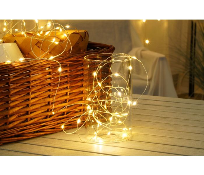 Modee | guirlande lumineuse de Noël LED | 5m | 50 Lumières | IP20 | Lumière blanc chaud