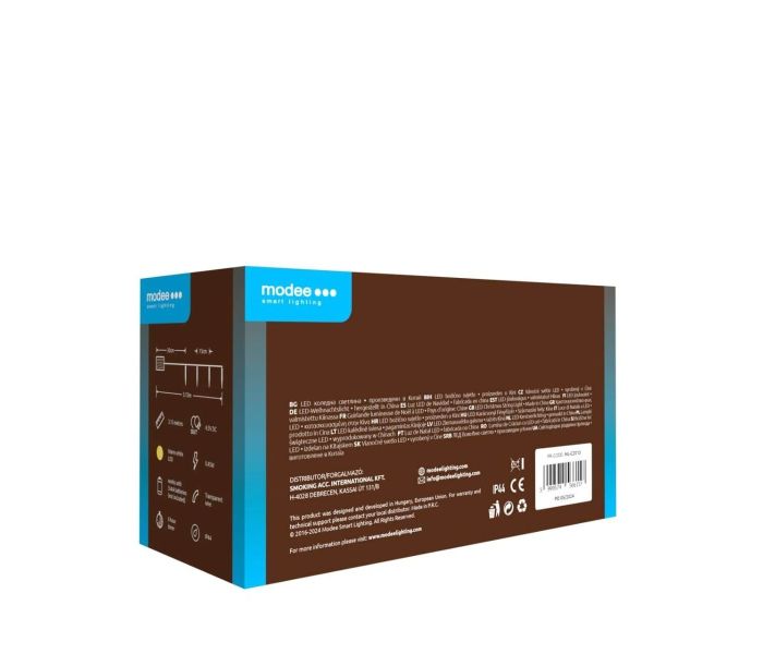 Modee | guirlande lumineuse de Noël LED | 2.85m | 20 lumières | IP44 | Lumière blanc chaud