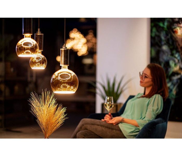 Segula Floating LED Golden | Ampoule Globe | E27 4W | 150mm