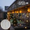 Lighto | Lumières de Noël | Lumières de glaçons | IP44 | Convient pour l'intérieur et l'extérieur | 8-Fonctions | 460 Lumières LED | Câble de 16 mètres