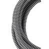 Bailey câble en tissu 2x0,75mm noir/blanc 3m