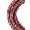 Bailey câble en tissu 2x0,75mm rouge/blanc 3m Bailey câble en tissu 2x0,75mm rouge/blanc 3m