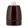 Bailey culot porcelaine E27 brun