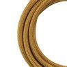 Bailey câble en tissu 2x0,75mm metallic or 3m