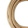 Bailey câble en tissu 2x0,75mm metallic champagne 3m Bailey câble en tissu 2x0,75mm metallic champagne 3m
