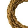 Bailey câble en tissu tourné 2x0,75mm metallic or 3m