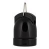 Bailey culot porcelaine E27 noir + crochet