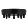 Bailey pavillon luminaire métal noir multi  pour 7 câbles