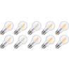 Lighto | Filament LED | Gros culot E27 | Lampe standard | Clair | 60mm | 5W | 10 pièces