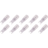 Lighto | Lampe LED | Culot G9 | Lampe à enficher | Claire | 12mm | 2,5W | Lot de 10