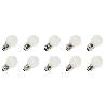 Lighto | Filament LED | Grande douille E27 | Ampoule boule | Lumineuse | 45mm | 2W | 10 pièces