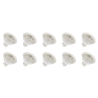 Lighto | Lampe LED | Culot GU5.3 | Spot | Clair | 50mm | 3W | Lot de 10