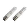 Ampoule halogène | Halolux | Culot à baïonnette Ba15d | Tube halogène | Clair | 15mm | 70W