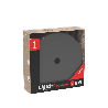 Calex | Plaque de plafond en métal | Ø100mm | 1 trou | Noir nacré mat