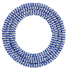 Calex | Câble sous gaine textile | 2x0,75mm² | 1,5M | Bleu/Blanc | 60W Calex | Câble sous gaine textile | 2x0,75mm² | 1,5M | Bleu/Blanc | 60W