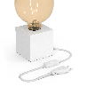 Calex | Luminaire de table | Blanc mat | Raccord E27 | Avec interrupteur | Cordon 1.8M