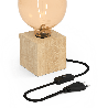 Calex | Luminaire de table | FSC 100% Bois | Raccord E27 | Avec interrupteur | Cordon 1.8M