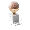 Calex | Luminaire de table | Marbre blanc | Câble en tissu blanc de 1,8 m | Interrupteur marche/arrêt Calex | Luminaire de table | Marbre blanc | Câble en tissu blanc de 1,8 m | Interrupteur marche/arrêt