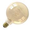 Calex | Filament LED | Grand modèle E27 | Globe G125 | Or | 5,5W | Gradation à 3 niveaux